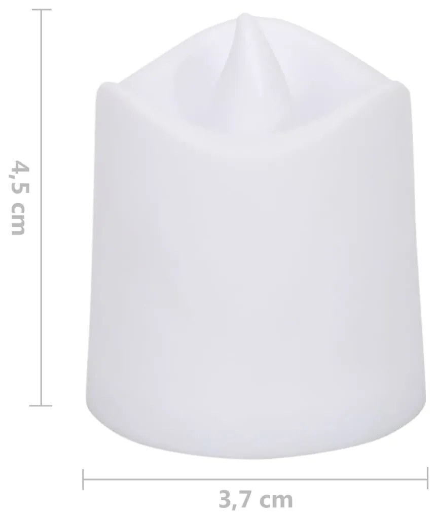 vidaXL Ρεσώ Χωρίς Φλόγα Ηλεκτρικά LED 24 τεμ. Θερμό Λευκό