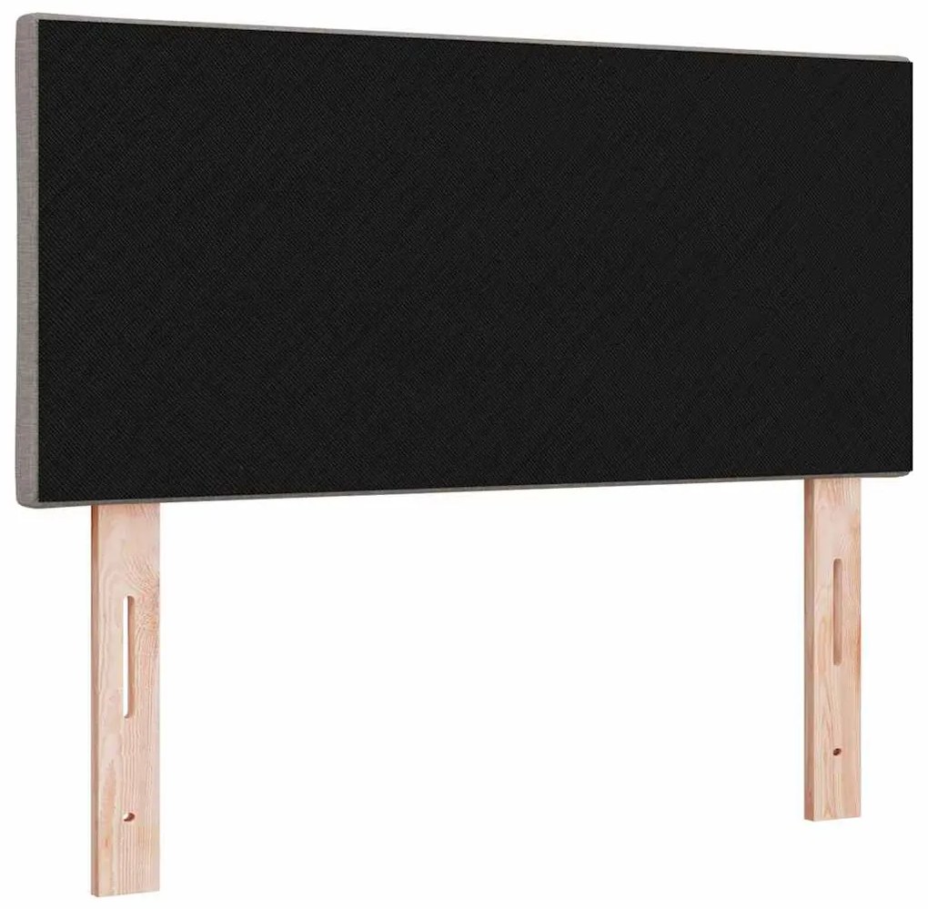 vidaXL Κεφαλάρι με φώτα λωρίδας LED με κεφαλάρι Taupe 100 cm ύφασμα