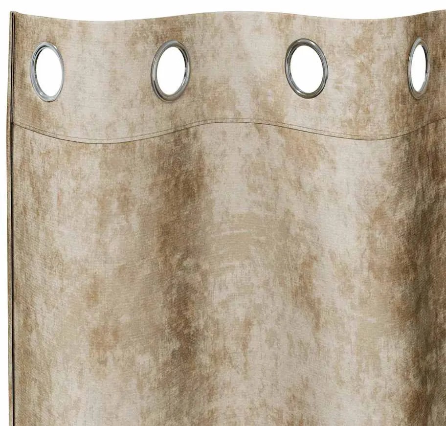 vidaXL Κουρτίνα με κουρτίνες 2 pcs Κρεμ 175 x 140 εκ. Βελούδο