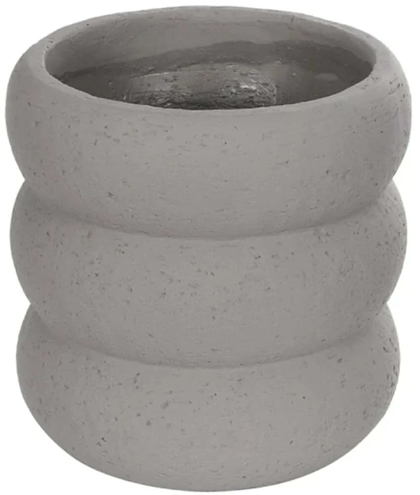 Κασπώ Albert 21248 18x18x16cm Grey GloboStar Κεραμικό