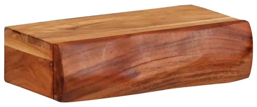 vidaXL Ράφια Τοίχου 2 τεμ. 30x17x8 εκ. από Μασίφ Ξύλο Ακακίας