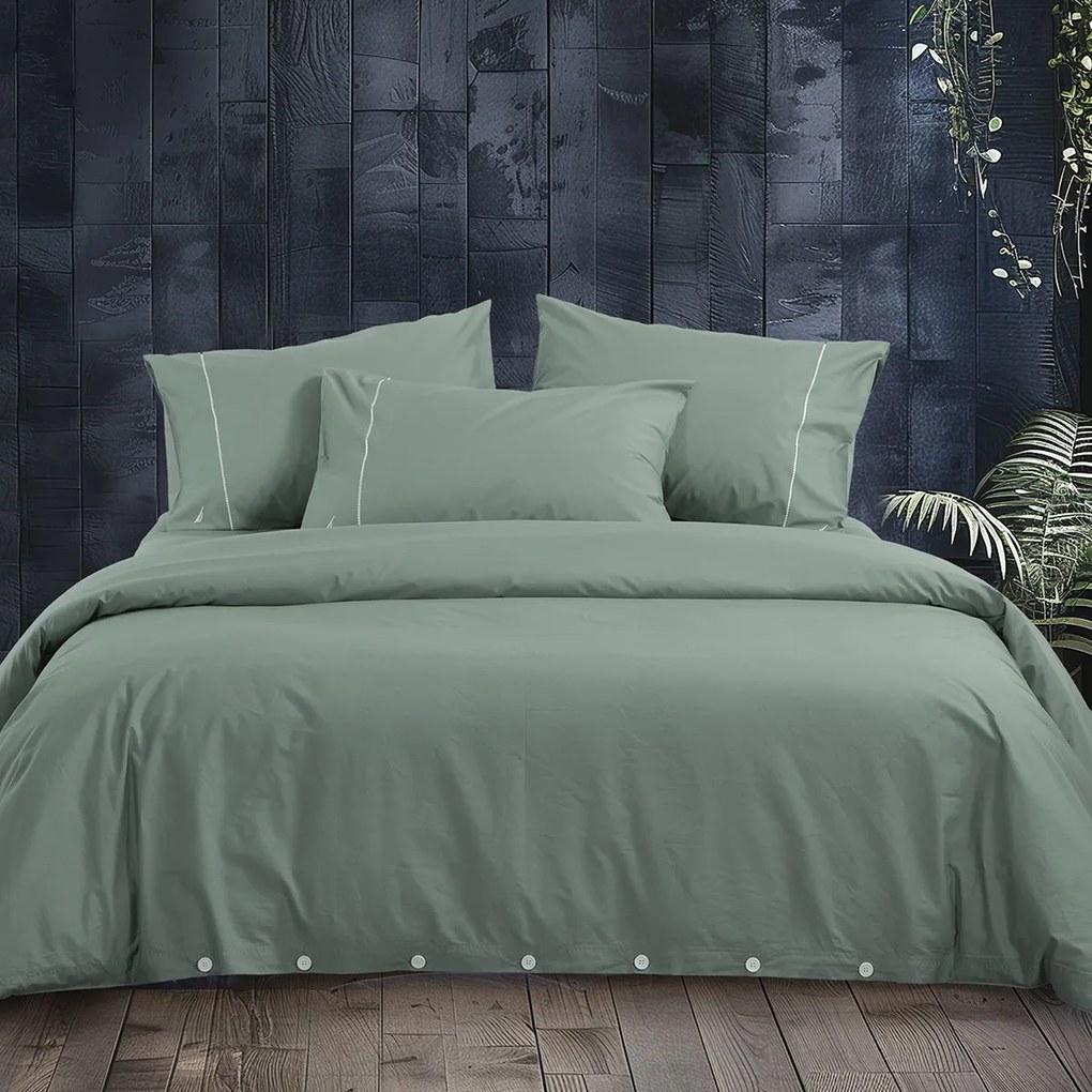 Παπλωματοθήκη Υπέρδιπλη (Σετ 240x220) Nautica By Nef-Nef Homeware Nau Wave Solid Πράσινο