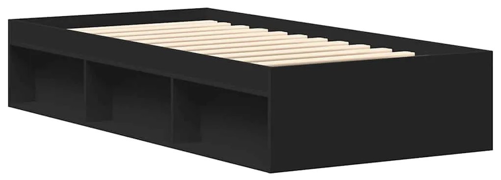 vidaXL Πλαίσιο Κρεβατιού Μαύρο 100 x 200 εκ.