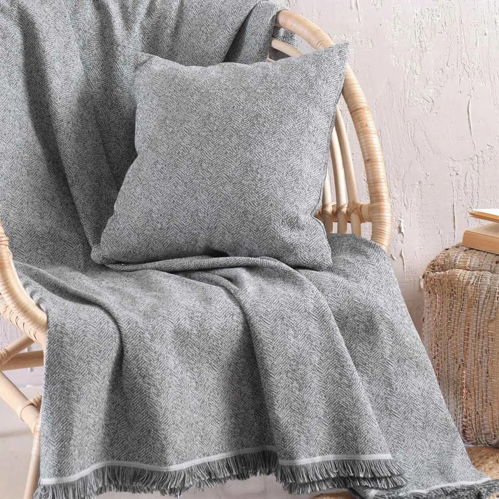 Ριχτάρι Καναπέ Τετραθέσιου (180x330) Rythmos Only Grey