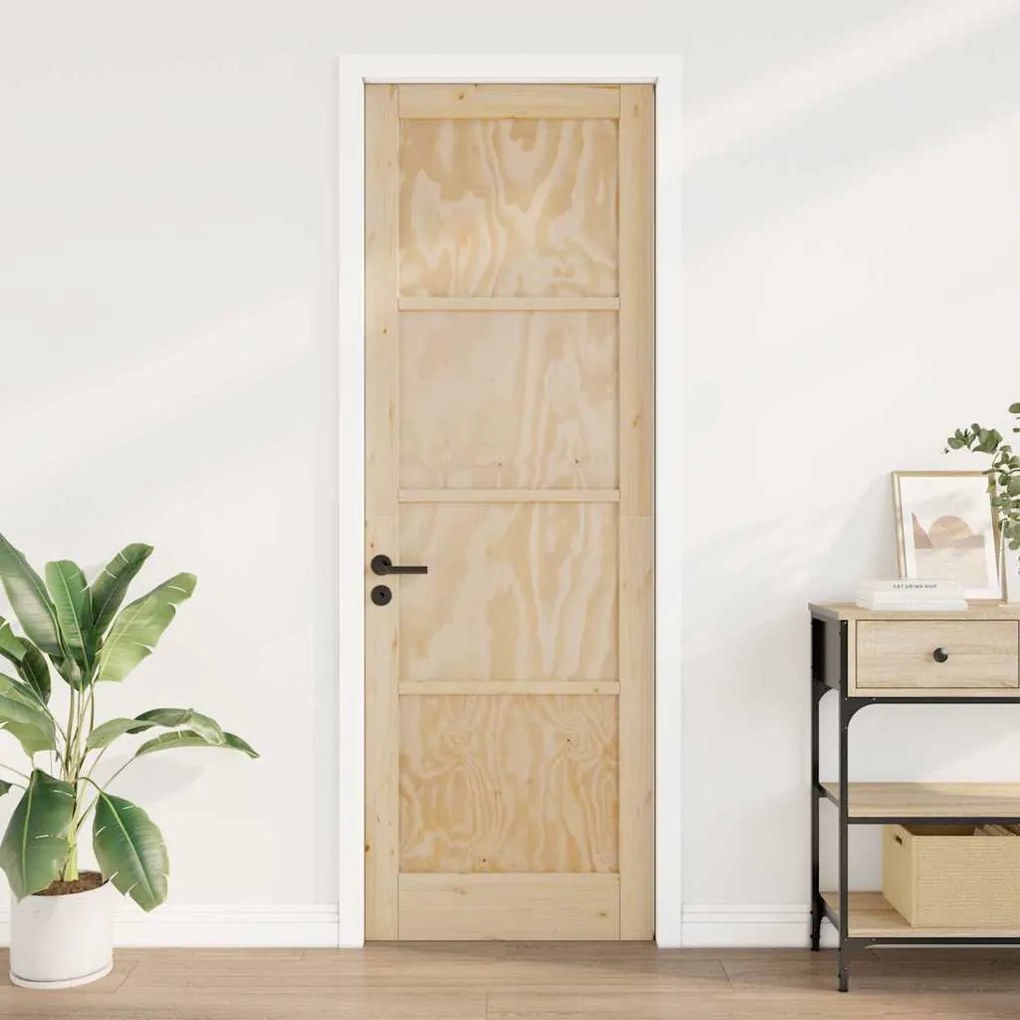 vidaXL Εσωτερική Πόρτα Καφέ 78 x 232 cm Κόντρα πλακέ