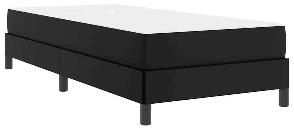 vidaXL Σκελετός Κρεβατιού με στρώμα Μαύρο 100 x 200 cm ύφασμα