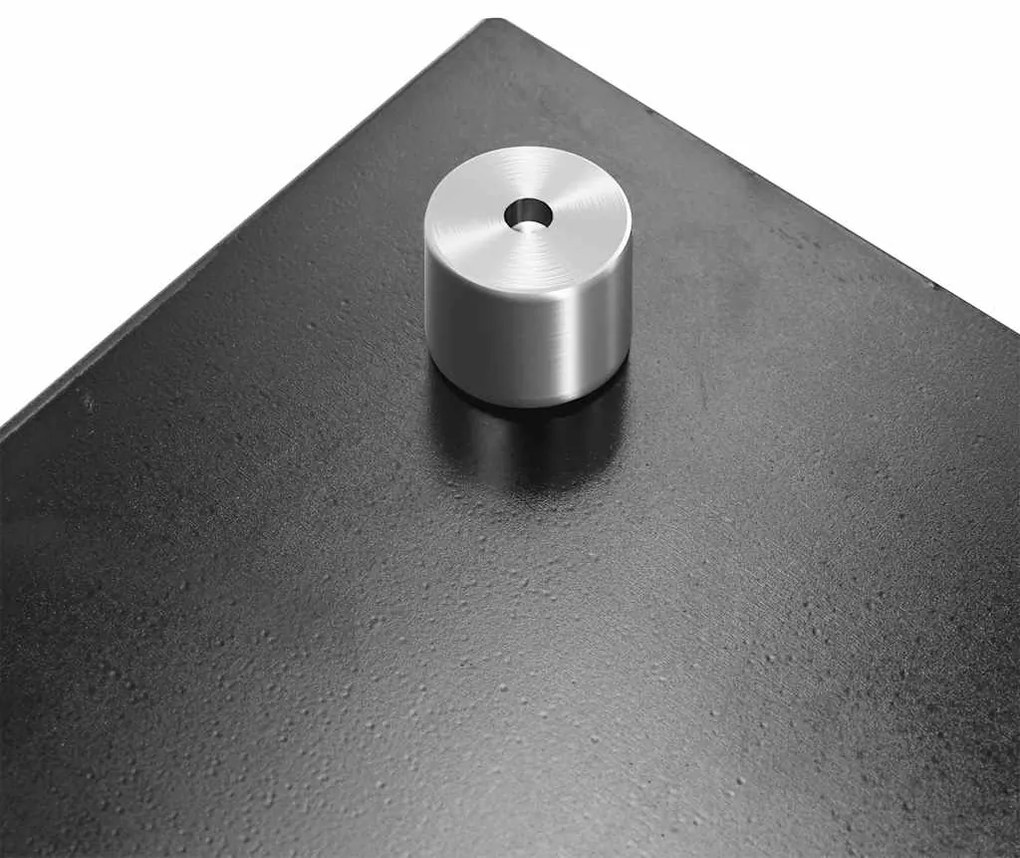 vidaXL Πλάτη Κουζίνας Μαύρη 70 x 50 εκ. από Ψημένο Γυαλί