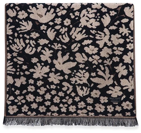 Πετσέτα Προσώπου Elements - Flozeria Beige-Black 50x90 - Nef-Nef Homeware