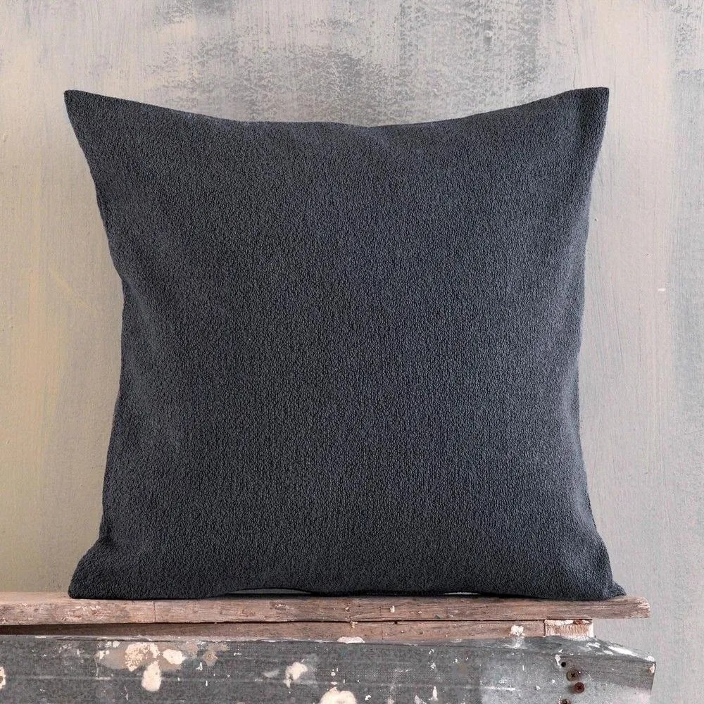 Μαξιλαροθήκη Διακοσμητική Sebastiao Dark Grey Ρυθμός 40Χ40 Cotton-Polyester