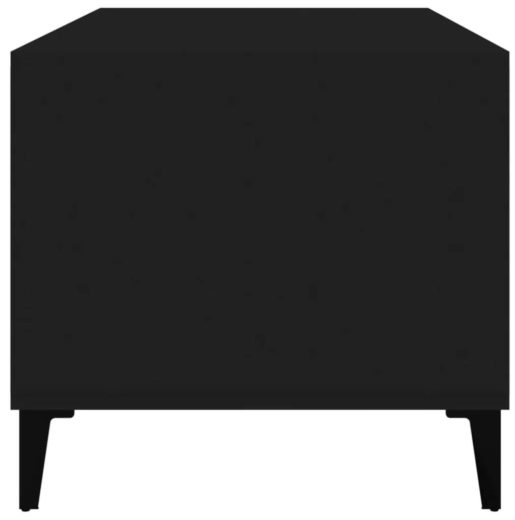 vidaXL Τραπεζάκι Σαλονιού Μαύρο 90x49x45 εκ. Επεξεργασμένο Ξύλο