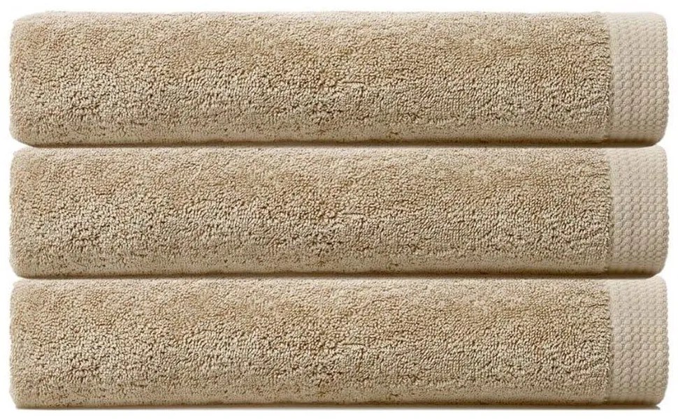 Πετσέτα 02.101.02 Beige Cryspo Trio Προσώπου 50x90cm 100% Βαμβάκι