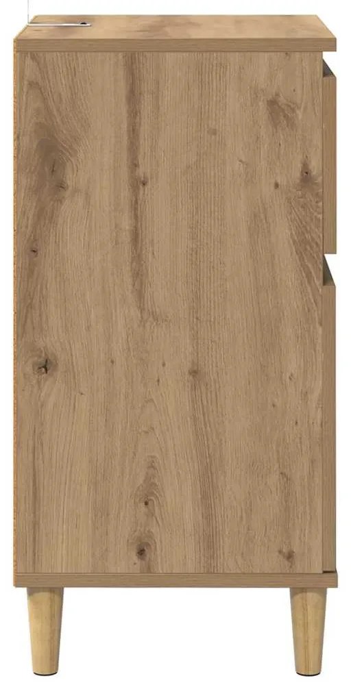 vidaXL Κομοδίνο Artisan Oak 40 x 35 x 70 εκ. Επεξεργασμένο ξύλο