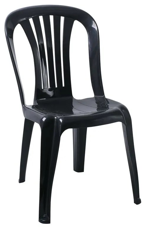 IRIDE Καρέκλα Στοιβαζόμενη, ΡΡ Ανθρακί  48x55x84cm Ε369,1