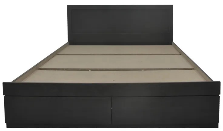 Κρεβάτι Olympus pakoworld με συρτάρι σε wenge απόχρωση 160x200εκ
