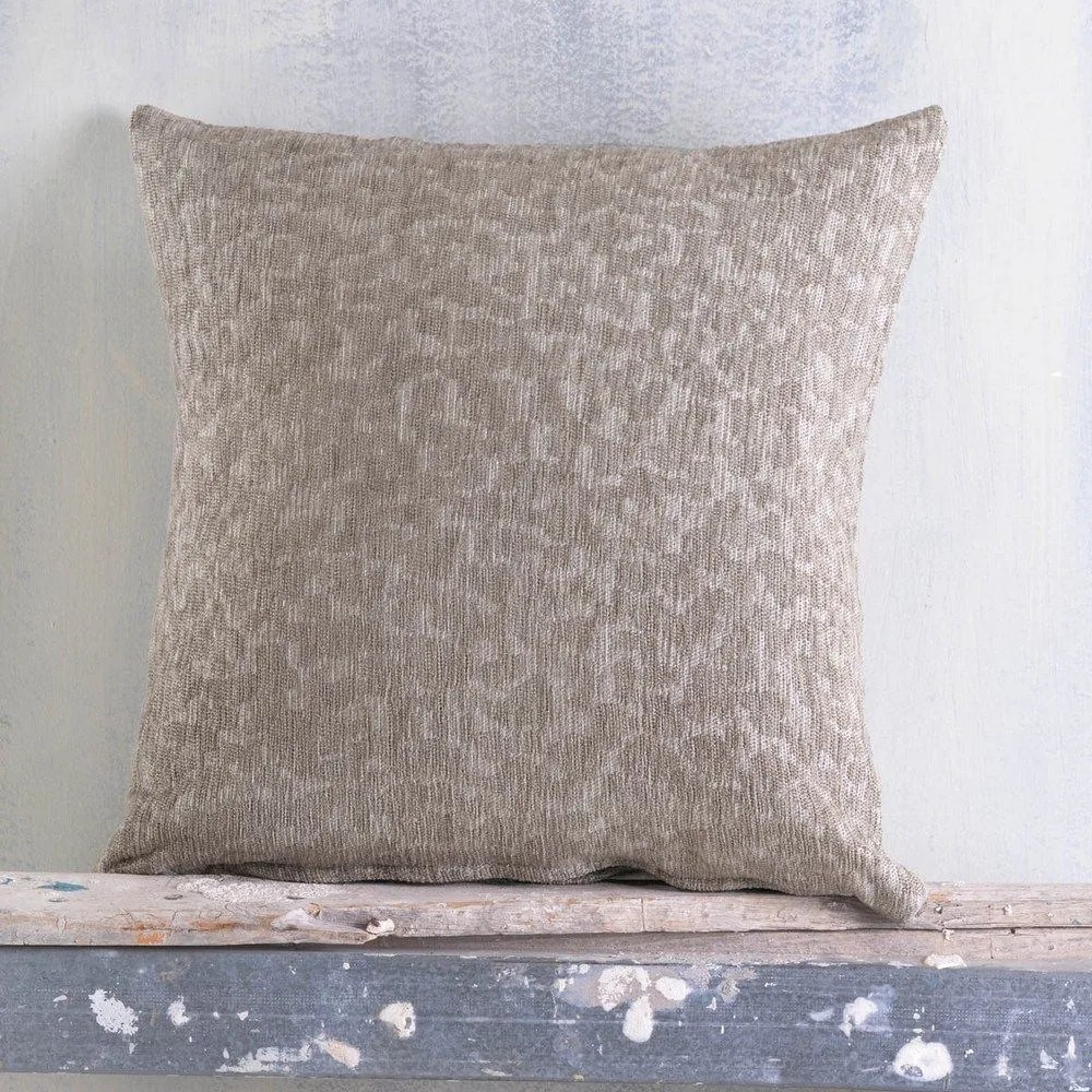 Μαξιλαροθήκη Διακοσμητική Kober Brown Ρυθμός 40Χ40 Chenille,Cotton,Polyester