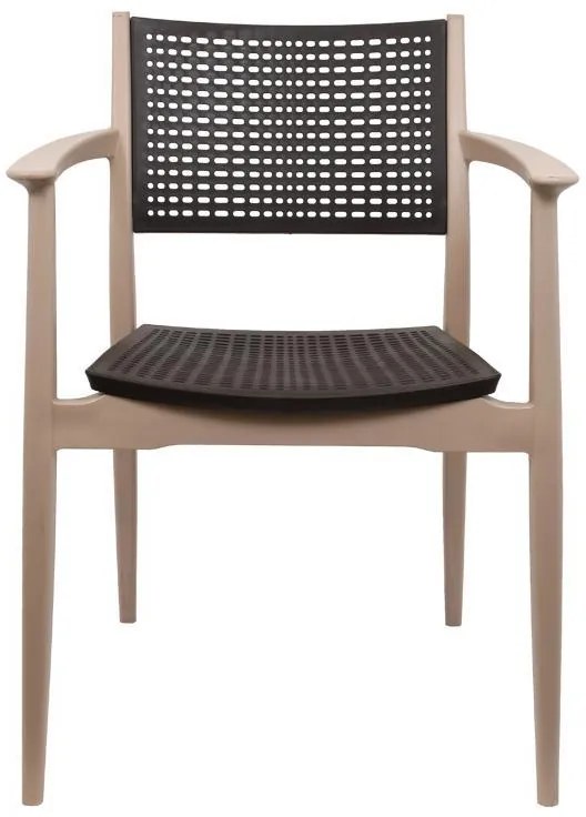 Καρέκλα Best Fylliana Mπέζ - Καφέ 57,5x55x80 εκ. 57.5x55x80 εκ.