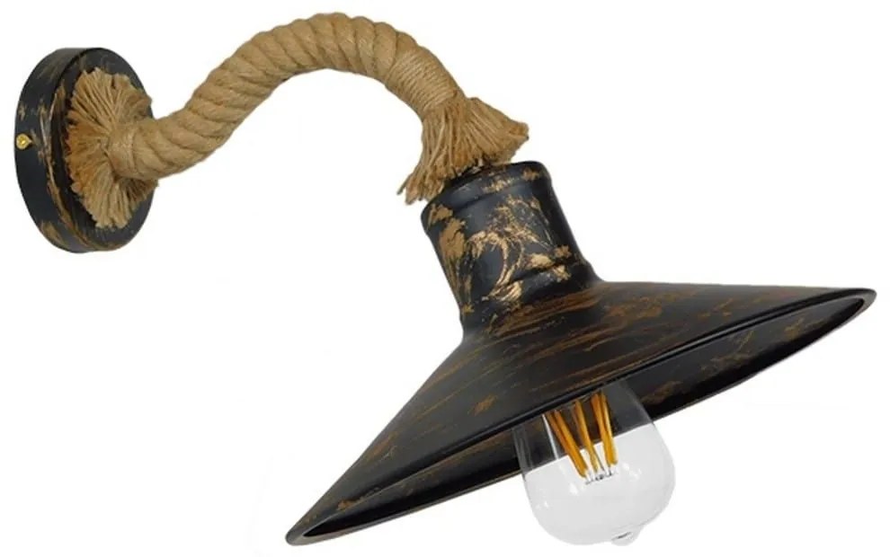 Φωτιστικό Τοίχου-Απλίκα Brasta 01131 Bronze GloboStar Metal