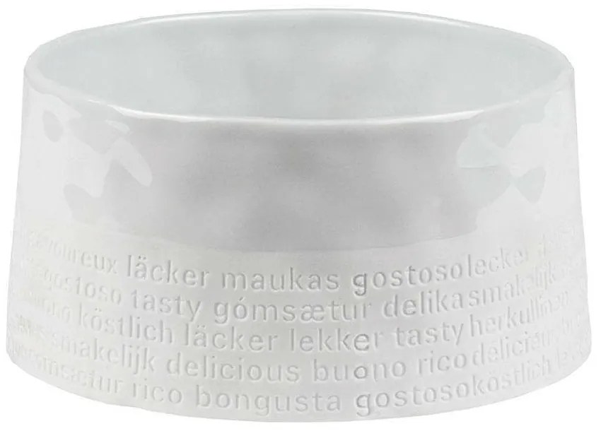 Διακοσμητικό Μπωλ Με Επιγραφή 0015733 14x7cm White Raeder Porcelain