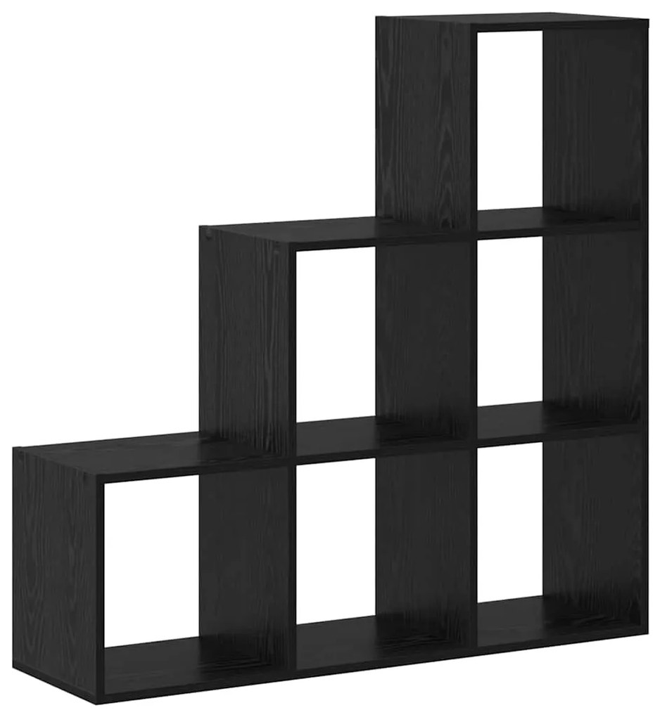 vidaXL Βιβλιοθήκη Μαύρη δρυς 99 x 29 x 99 εκ Επεξεργασμένο ξύλο