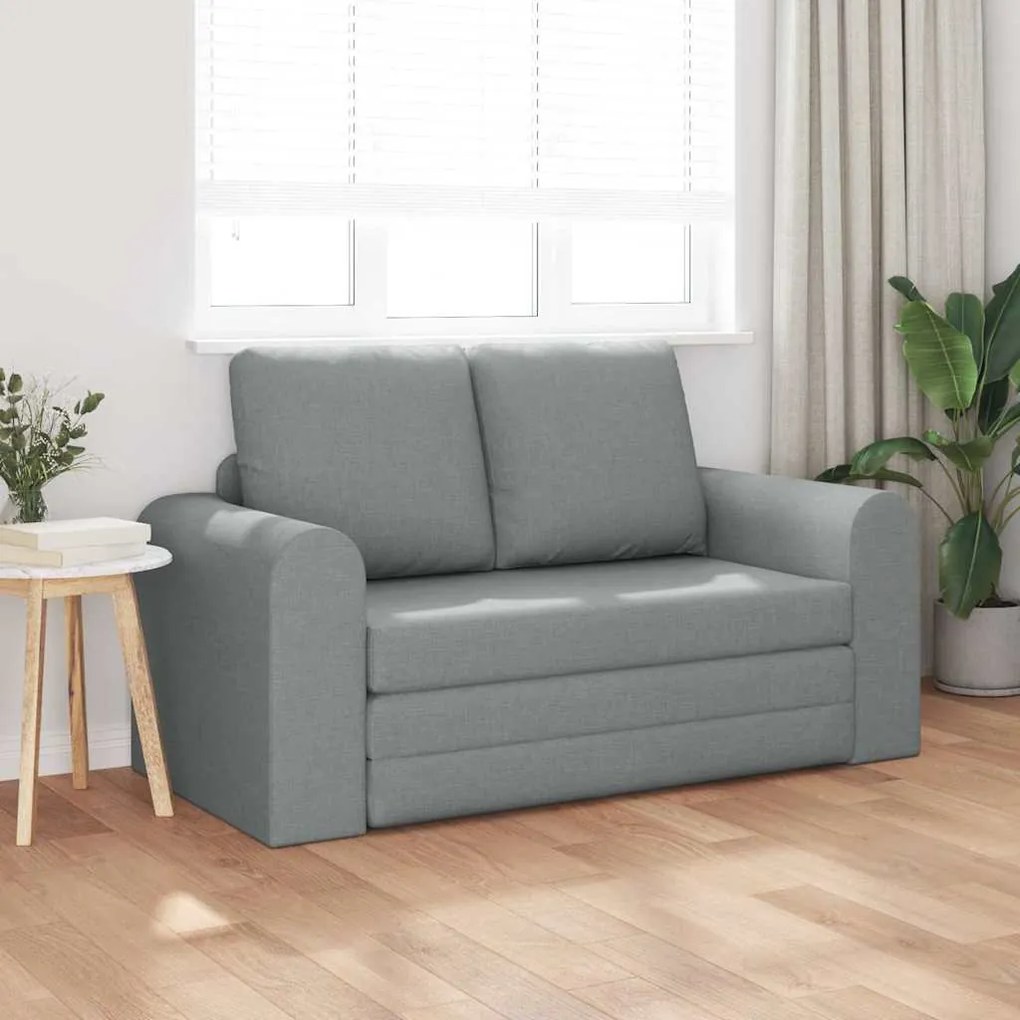 vidaXL Κρεβάτι καναπές Ανοιχτό γκρι 148 x 71 x 83 εκ. ύφασμα