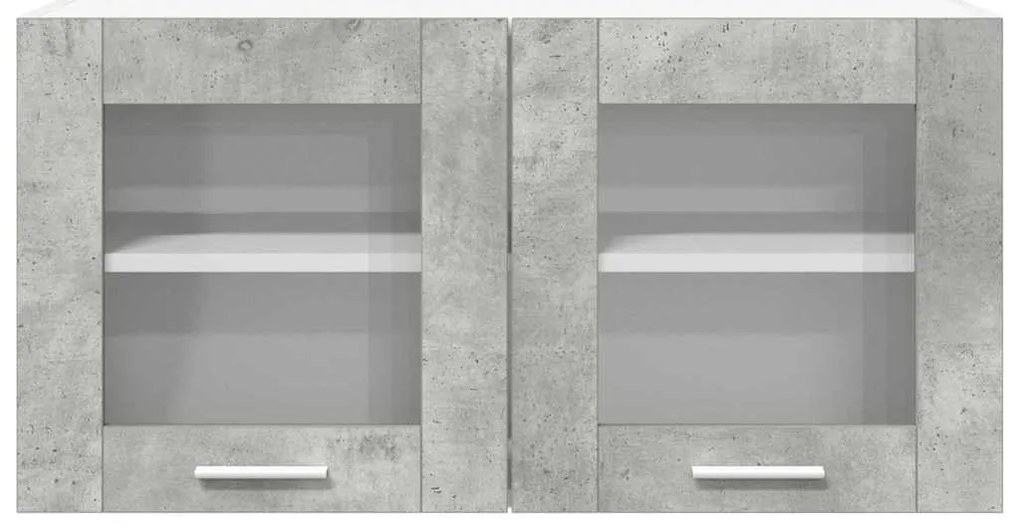 vidaXL Κρεμαστό ντουλάπι Σκυρόδεμα Γκρι και Λευκό 80 x 31 x 40 εκ