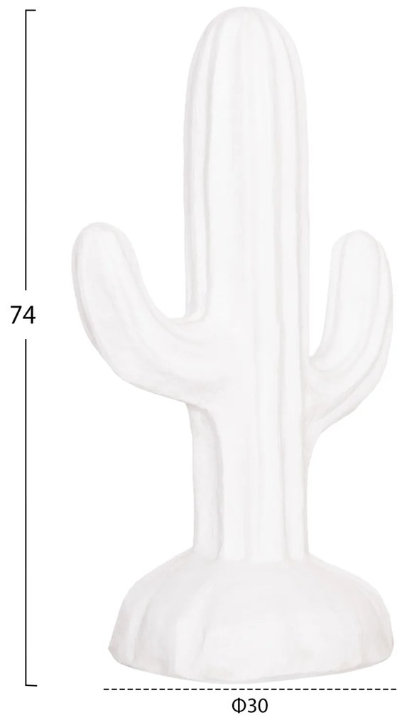 ΔΙΑΚΟΣΜΗΤΙΚΟΣ ΚΑΚΤΟΣ ΔΑΠΕΔΟΥ CACTUS HM4386.02S ΓΥΨΟΣ ΣΕ ΛΕΥΚΟ 42x30x74Υεκ