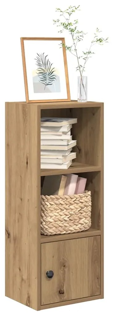 Βιβλιοθήκη Αρτισιανή Δρυς 31x24x77 εκ. Επεξ. Ξύλο