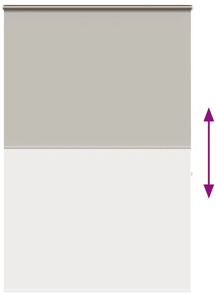 vidaXL Κουρτίνα Μπάνιου Ρολό κασέτα 160x240εκ. Πλάτος υφάσματος 156εκ.