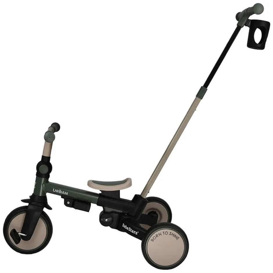 Ποδηλατάκι τρίκυκλο 7 σε 1 Urban Forest Green Bebe Stars