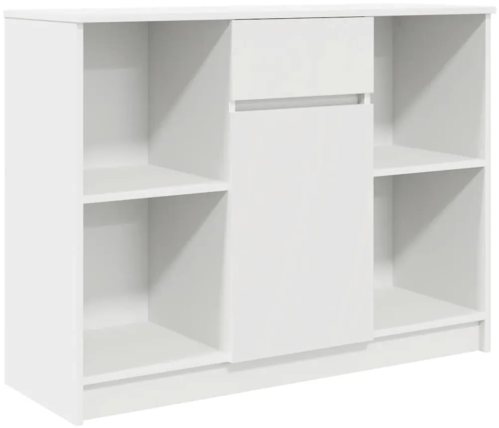 vidaXL Συρταριέρα με Συρτάρια Λευκή 101x35x76 εκ. από Επεξ. Ξύλο