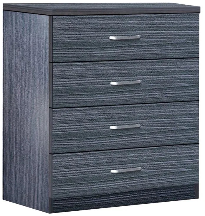Συρταριέρα Killian με 4 συρτάρια zebrano 80x40x80εκ 80x40x80 εκ.