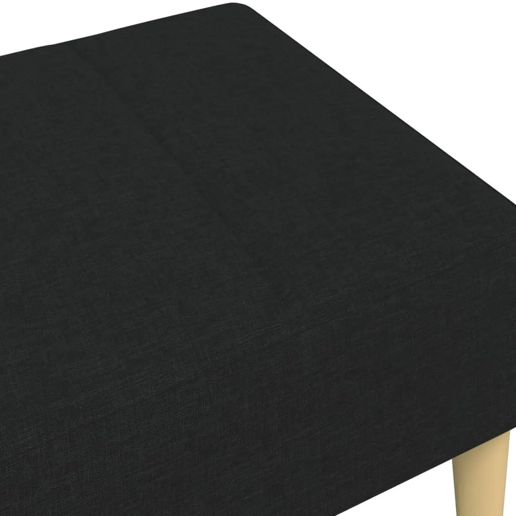 vidaXL Υποπόδιο Μαύρο 77x55x31 εκ. Υφασμάτινο