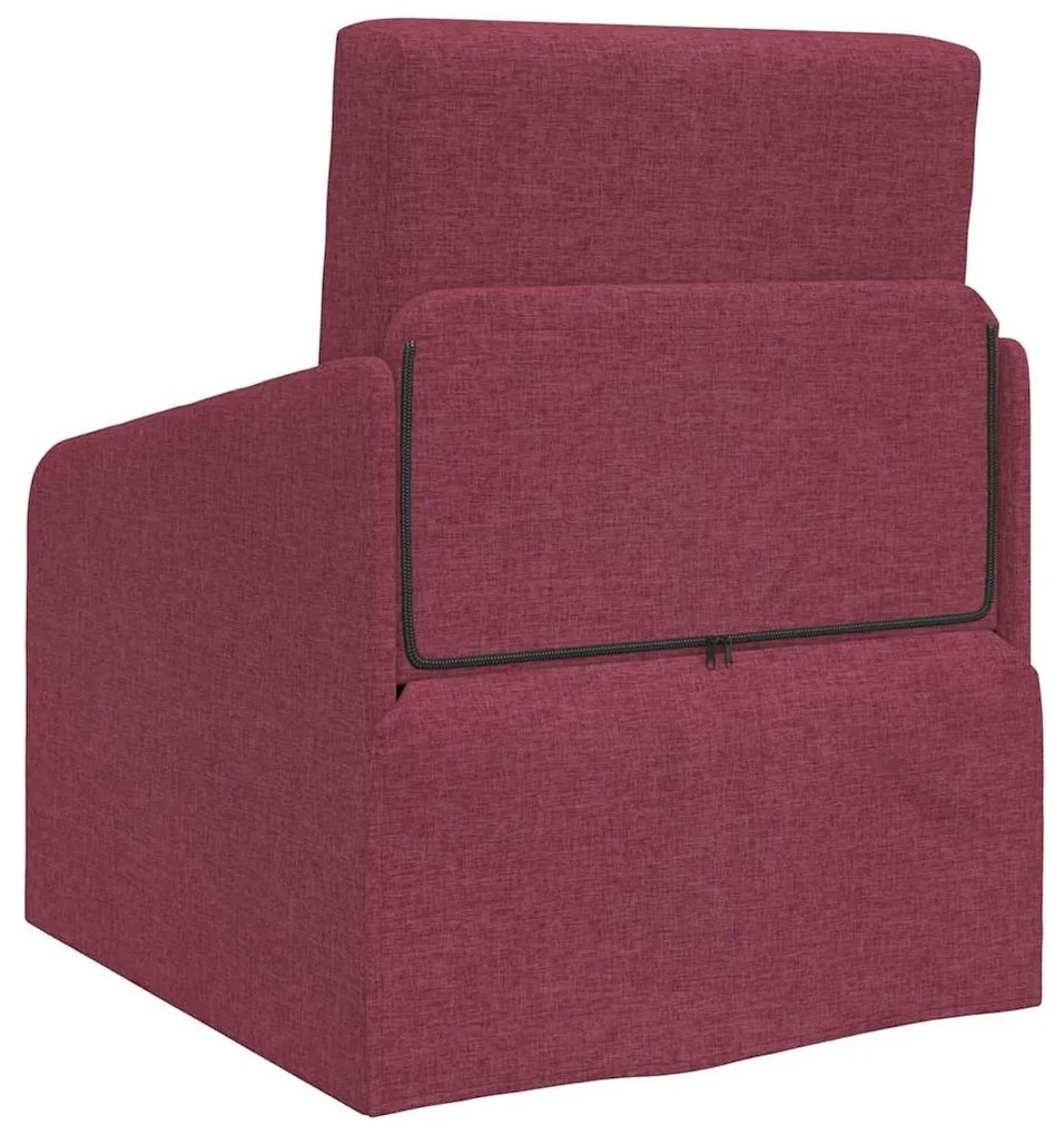 vidaXL Κρεβάτι καναπές Κόκκινο 65 x 80 x 83 εκ. ύφασμα