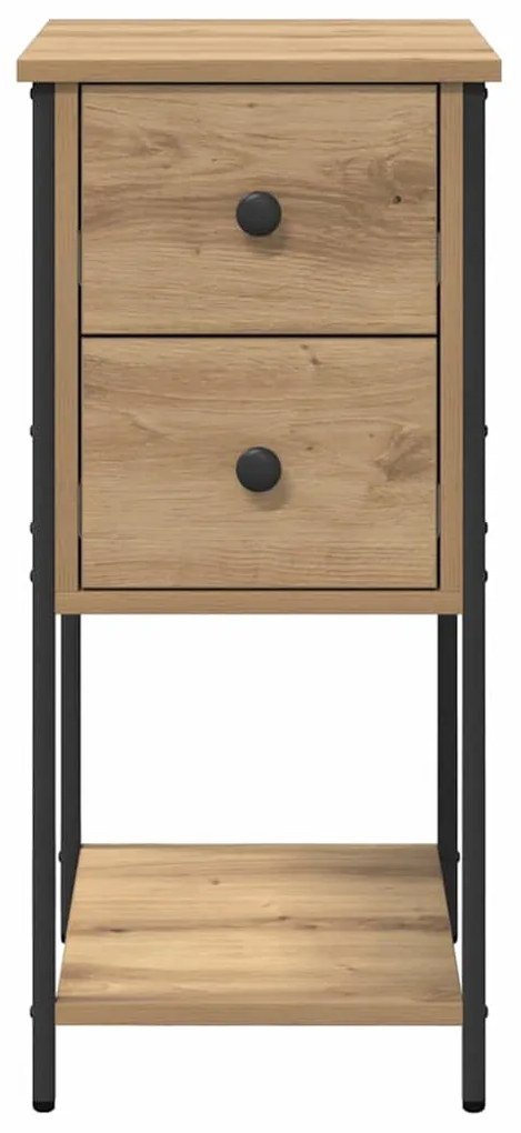 vidaXL Κομοδίνο artisan δρυς 32 x 42 x 70 εκ Επεξεργασμένο ξύλο