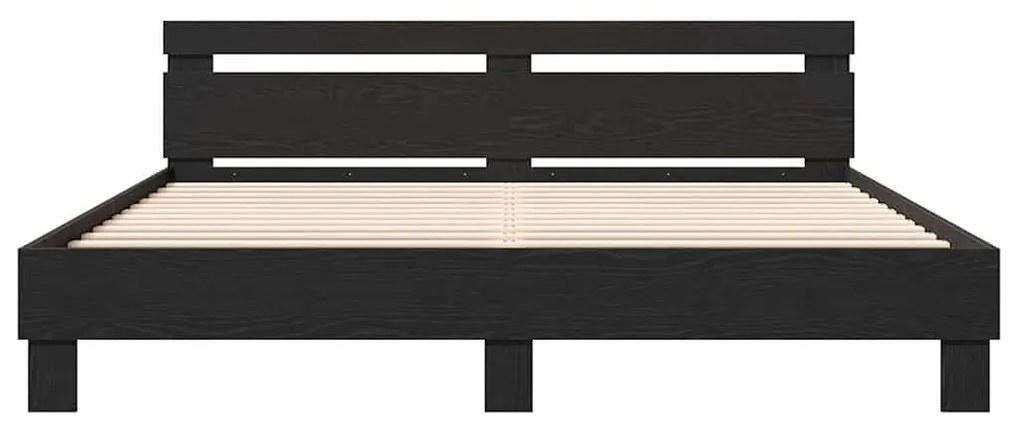 vidaXL Πλαίσιο Κρεβατιού Μαύρη Οξυά 180 x 200 cm Επεξεργασμένο ξύλο