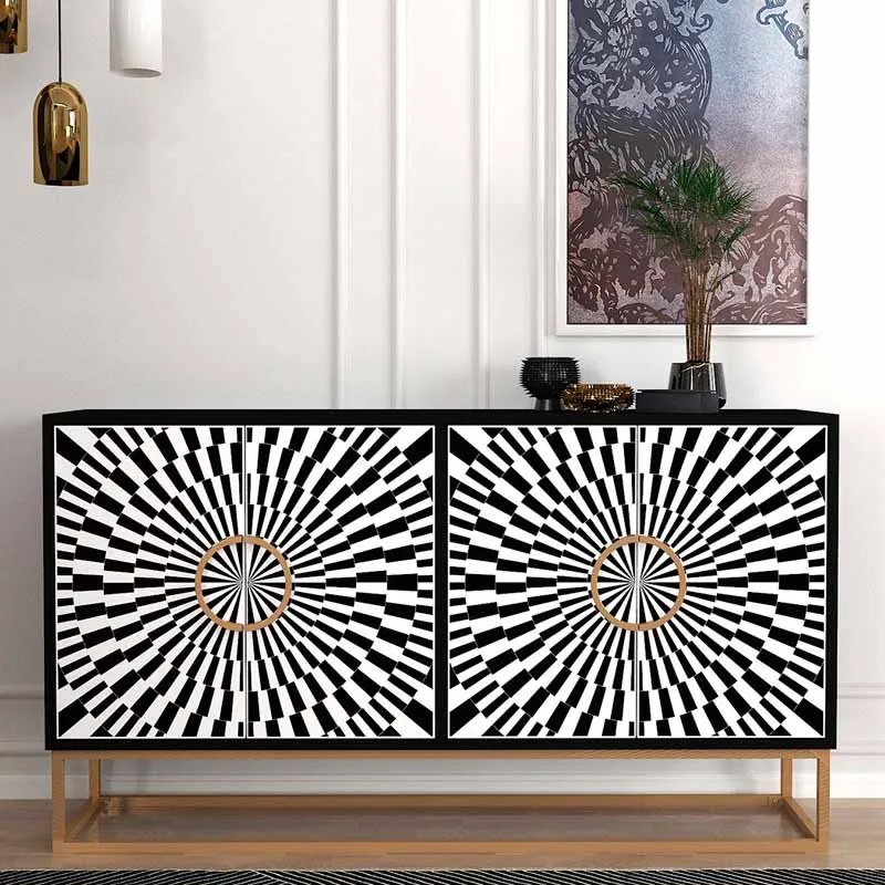 ΜΠΟΥΦΕΣ GRADEL MEGAPAP ΧΡΩΜΑ ΜΑΥΡΟ - ΑΣΠΡΟΜΑΥΡΟ 150X35X83,6ΕΚ.