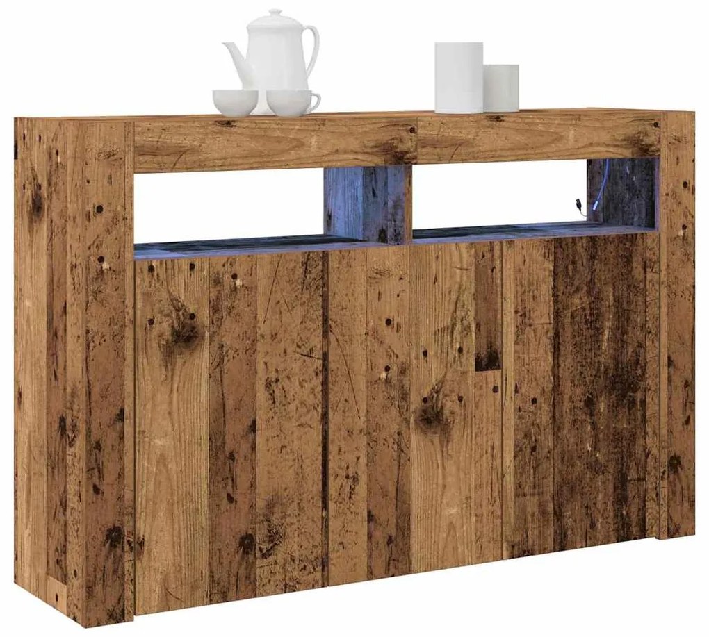 vidaXL Πλαϊνό γραφείο Παλιό ξύλο 116 x 30 x 75 εκ. Επεξεργασμένο ξύλο