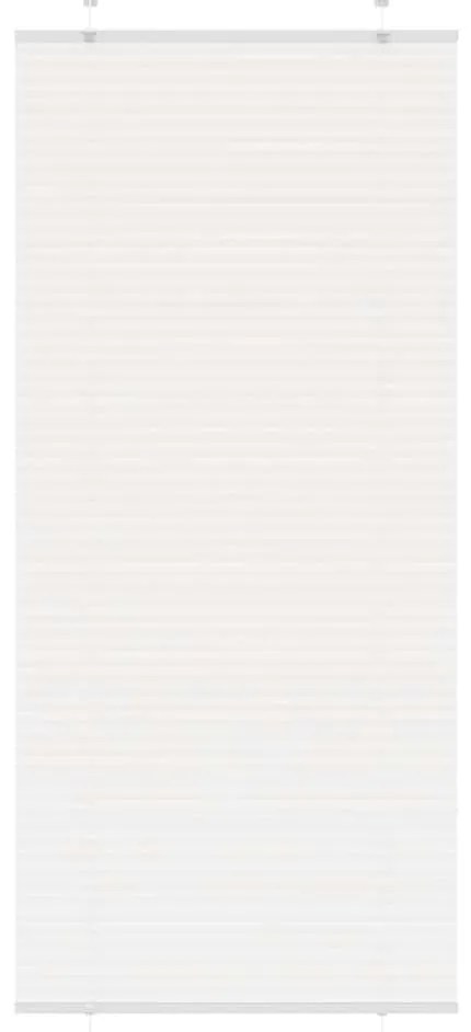 vidaXL Πλισέ περσίδα Λευκό 85x200 cm Πλάτος υφάσματος 84,4 cm