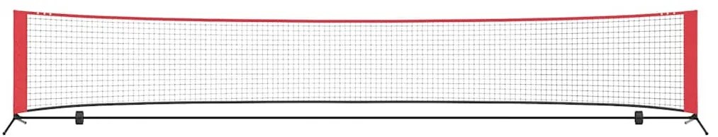 vidaXL Δίχτυ Τένις Μαύρο και κόκκινο 494.5 x 90 x 87 εκ. Πολυεστέρας