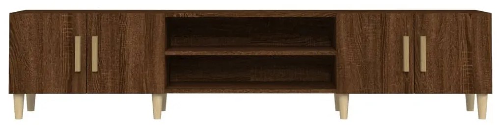 vidaXL Έπιπλο Τηλεόρασης Καφέ Δρυς 180x31,5x40 εκ. Επεξεργασμένο Ξύλο
