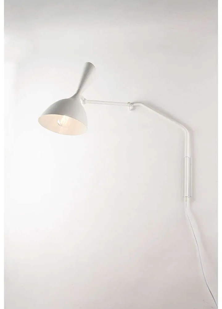 Φωτιστικό Τοίχου - Απλίκα Morgan I-MORGAN-AP-BCO 1xE27 75x53cm White Luce Ambiente Design Metal