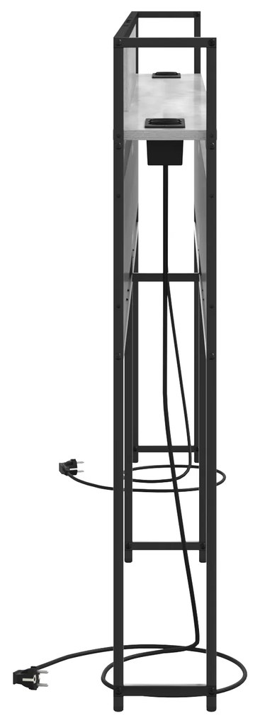 vidaXL Κεφαλάρι Αποθήκης Γκρι sonoma 180 cm Επεξεργασμένο ξύλο