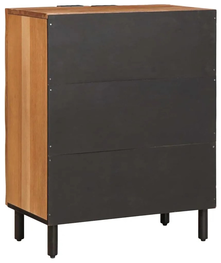 vidaXL Πλαϊνό γραφείο Καφέ Φινίρισμα Ακακίας 60 x 33 x 75 cm