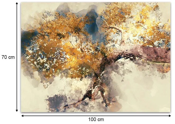 Πίνακας σε καμβά "Abstract Tree" Megapap ψηφιακής εκτύπωσης 100x70x3εκ.