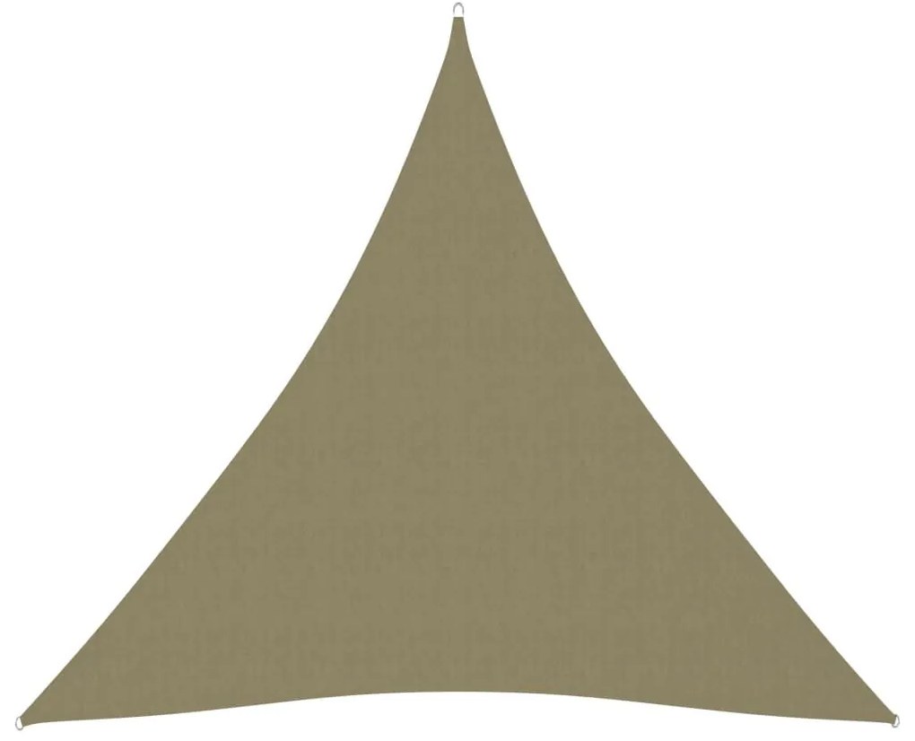 Πανί Σκίασης Τρίγωνο Μπεζ 4,5 x 4,5 x 4,5 μ. από Ύφασμα Oxford - Μπεζ