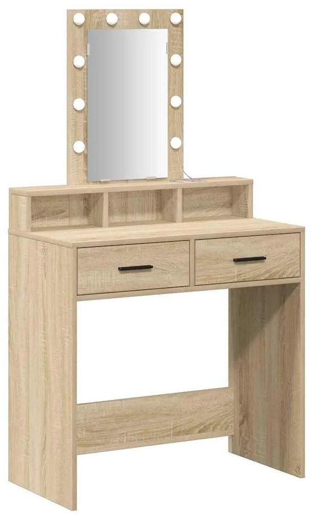 vidaXL Τραπέζι περιποίησης Καφέ 79 x 41 x 140 εκ. Επεξεργασμένο ξύλο