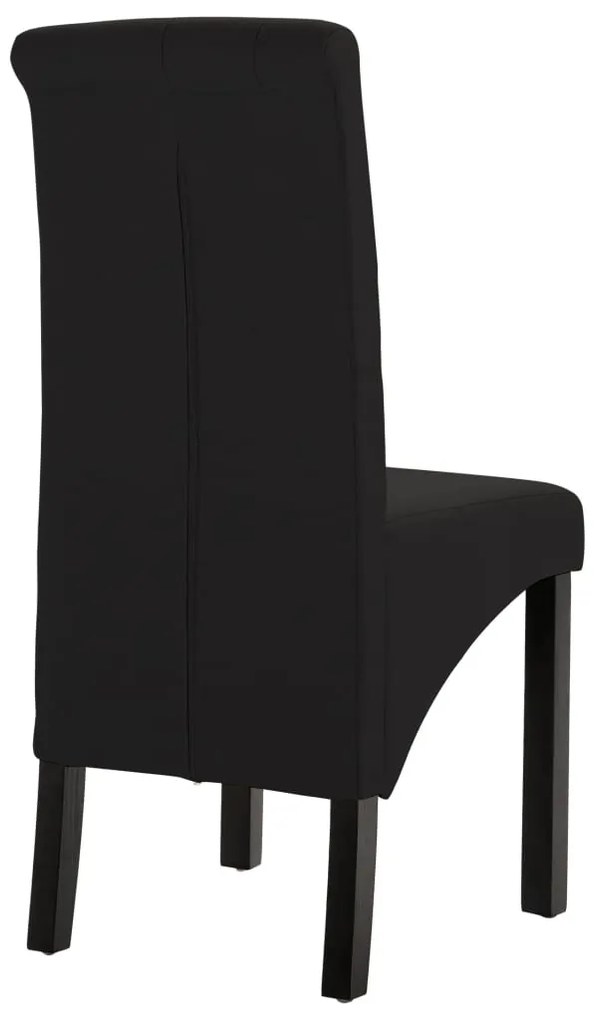 vidaXL Καρέκλες Τραπεζαρίας 6 τεμ. Μαύρες Υφασμάτινες