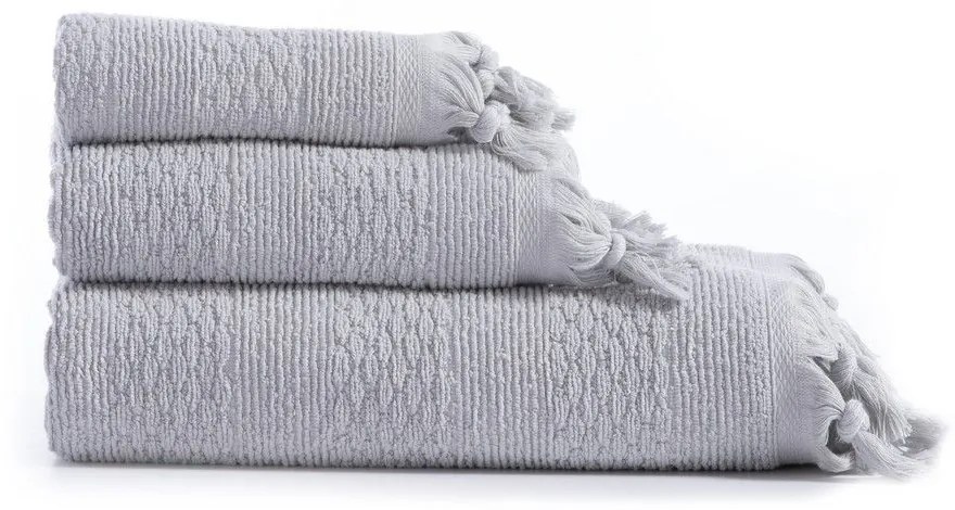 Πετσέτα Outlast (Σετ 3τμχ) Grey Nef-Nef Σετ Πετσέτες 70x140cm 100% Cotton