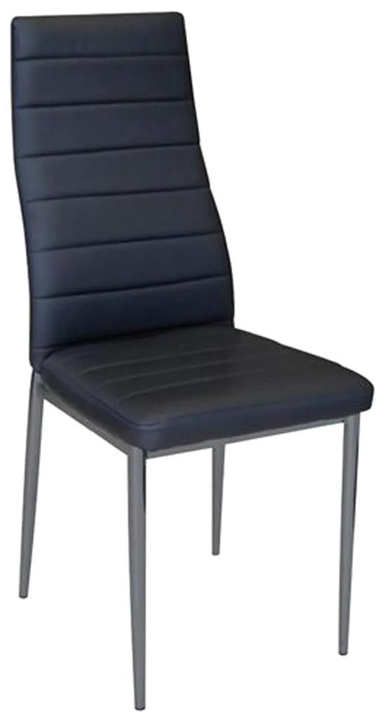 Καρέκλα Jetta ΕΜ966,34 Black 40x50x95 cm Σετ 4τμχ Μέταλλο,PVC