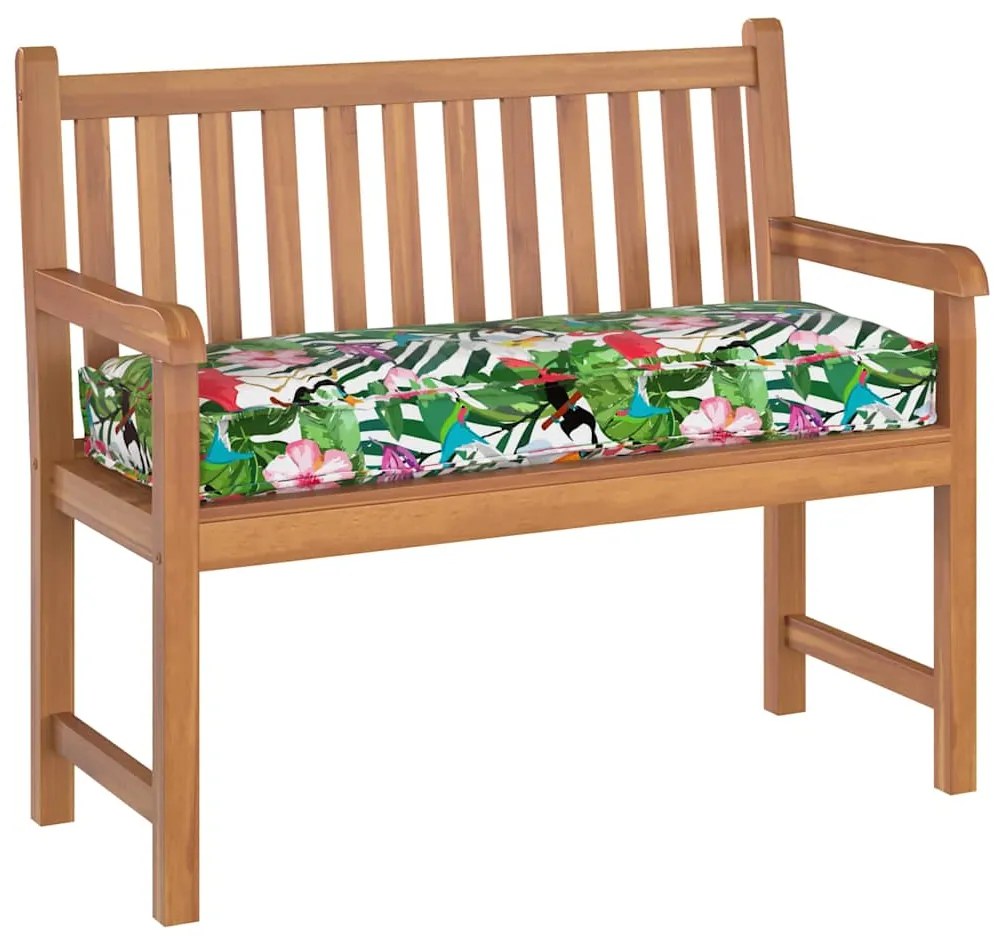 vidaXL Μαξιλάρι παλέτας για πάγκο Floral Πολύχρωμο 120 x 40 x 8 εκ